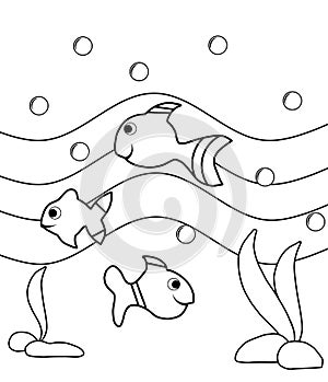 Colorable fishes photo