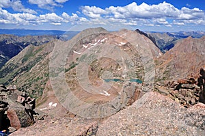 Colorado 14er, Mount Eolus, San Juan Range, Rocky Mountains in Colorado