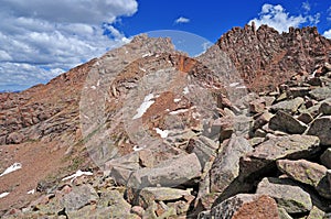 Colorado 14er, Sunlight Peak, San Juan Range, Rocky Mountains in Colorado