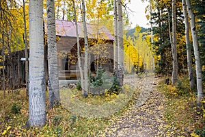 Colorado Autumn Scenery - Mining Ghost Town