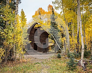 Colorado Autumn Scenery - Mining Ghost Town