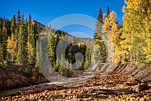 Red Mountain Creek at Sunrise - Autumn in the San Juan Mountains of Colorado