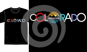 Colorado  city urban street t shirt design graphic vector