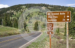 Colorado Destinations Road Sign