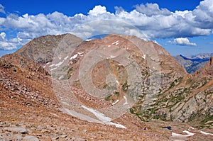 Colorado 14er, Mount Eolus, San Juan Range, Rocky Mountains in Colorado