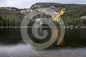 Colorado fall season at Bear Lake in Rocky Mountain National Park