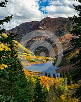 Colorado Maroon Bells in the fall