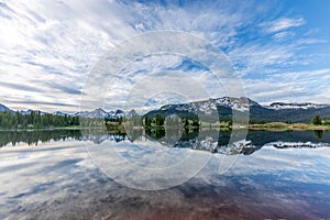 Colorado Mountain Lake at Sunrise