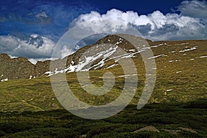 Colorado Mountains and clouds