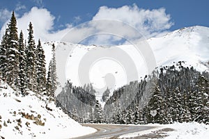 Colorado Mountains in fresh snow