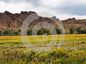 Colorado mountains and prairie