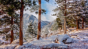 Colorado Mountains after Snowfall