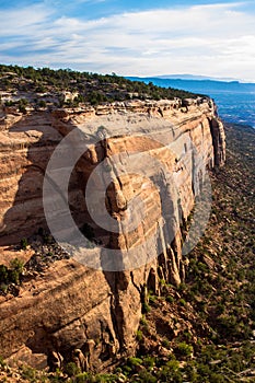 Colorado National Monument consists of long, massive canyon walls with spectacular long views