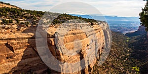 Colorado National Monument consists of long, massive walls and deep canyons