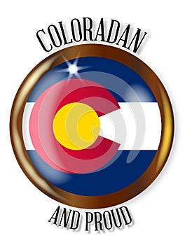 Colorado Proud Flag Button