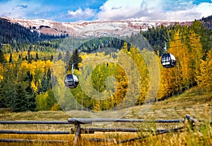 Colorado resort with ski lifts in summer