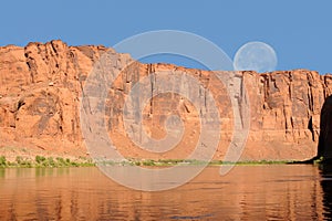 Colorado River Arizona Moonrise