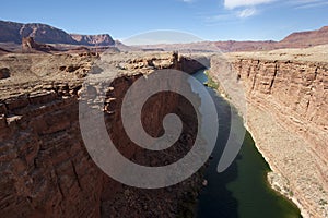 Colorado River gorge through the desert