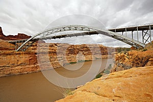 Colorado River and Hite Crossing Bridge