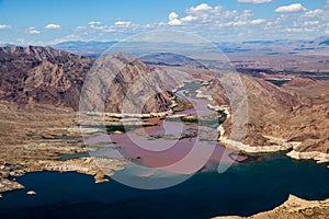 Colorado River joins Lake Mead photo