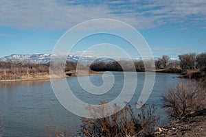 The Colorado River near Grand Junction on an afternoon in March