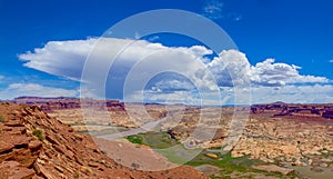 Colorado River Overlook Below Hite`s Crossing