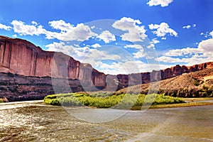 Colorado River Rock Canyon Moab Utah
