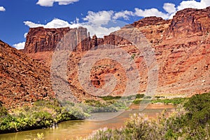 Colorado River Rock Canyon Near Arches National Park Moab Utah photo