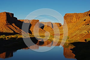 Colorado River at sunset, Utah