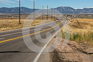 Colorado road to Boulder city