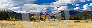 Colorado Rocky Mountain Fall Panoramic Landscape