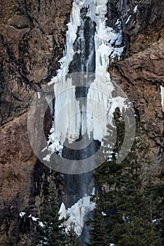 Colorado Rocky Mountain Frozen Waterfall