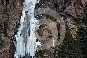 Colorado Rocky Mountain Frozen Waterfall