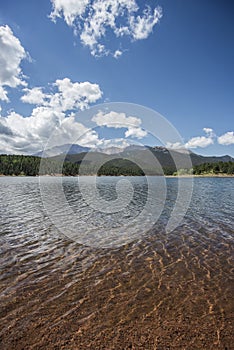 Colorado rocky mountain lake