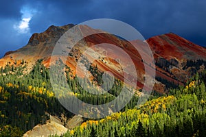 Colorado Rocky Mountains with Autumn Aspens