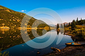 Colorado San Cristobal Lake reflection