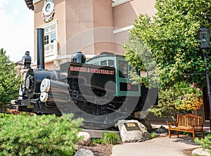 A 1937 Cadillac parked outside the Broadmoor Resort in Colorado Springs, Colorado