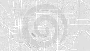 Colorado Springs map, USA. Grayscale city map, vector streetmap