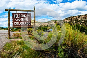 Colorado Welcome Sign