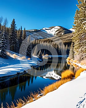 Colorado Winter Scene