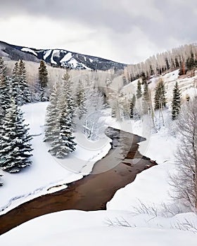 Colorado Winter Scene