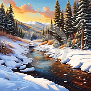 Colorado Winter Scene