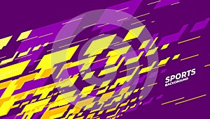 Layout design with dynamic shapes for sports. Abstract graphic background. photo