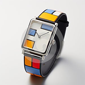Colorblocks By Franz Mbius: Modern Small Watch With Mosaic Dial photo