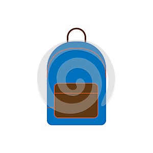 Colore Bagpack Icon. Stock vector illustration isolated on white background
