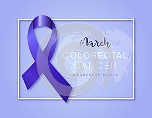 Colorectal Cancer awareness month. Bowel cancer and colon cancer.