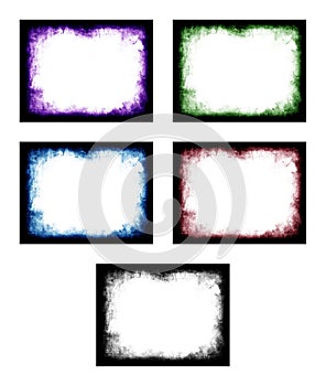 Colored abstract frame
