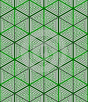 Colored abstract interweave geometric seamless pattern, EPS10. B