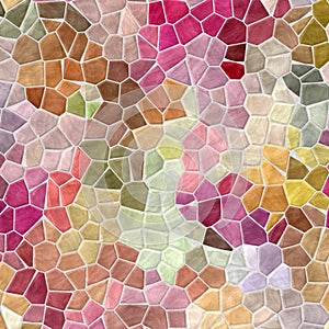 Colored abstract marble irregular plastic stony mosaic pattern background