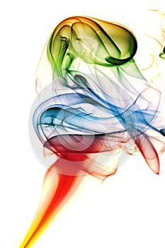Colored abstract smoke